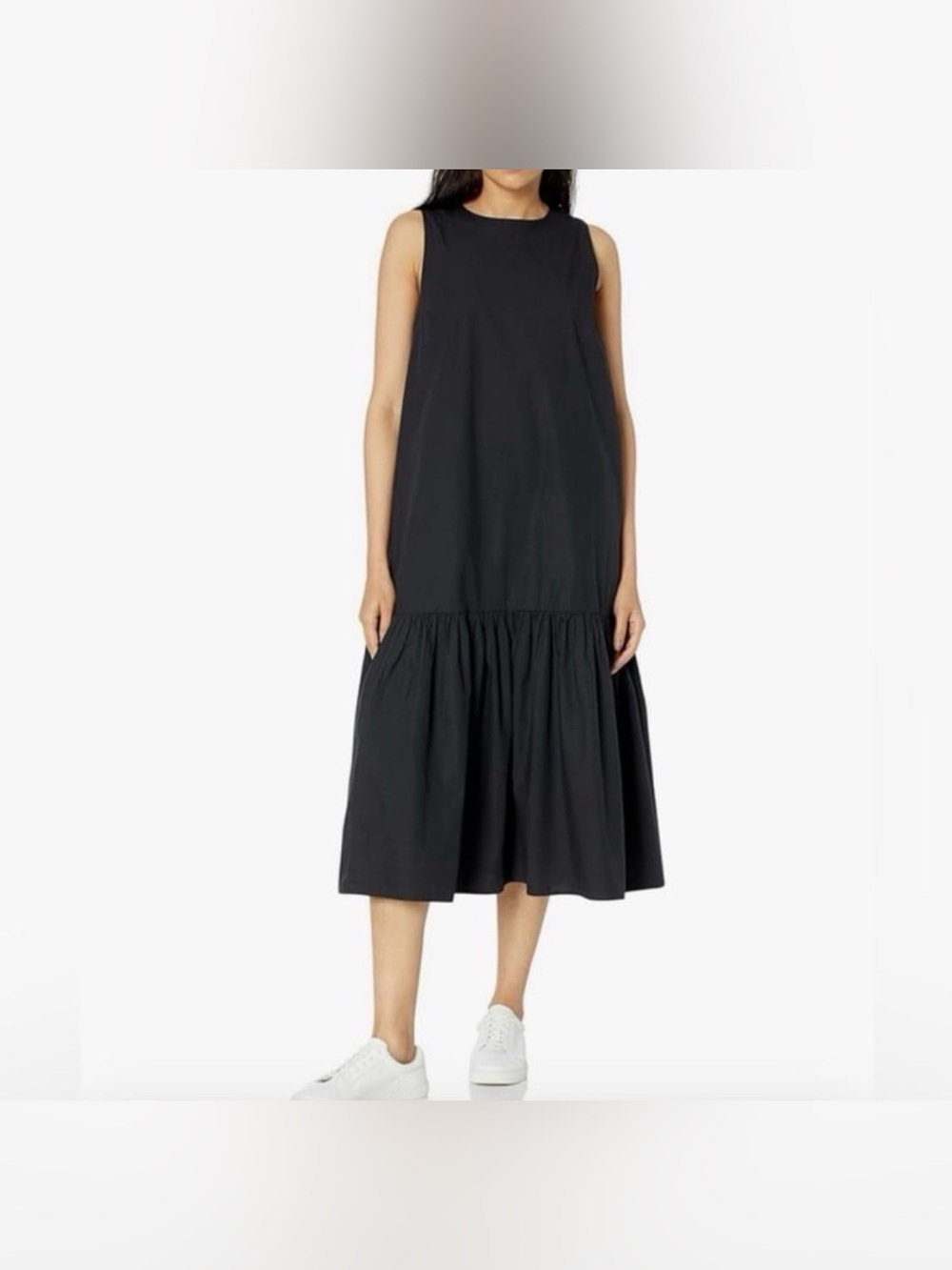NWT The Drop Women's Ilana Loose Sleeveless Wide-Hem Poplin Maxi Dress Size XXL
